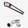 Lextek Polished Stainless Steel MP4 300mm Exhaust with Link Pipe for Triumph Sprint ST 995i (98-04)