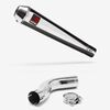 Lextek AC1 Polished Classic Exhaust 350mm with Link Pipe for Triumph Sprint ST 995i (98-04)