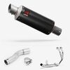 Lextek Carbon Fibre GP8C 240mm Exhaust System for Honda CMX500 Rebel (17-24)