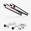 Lextek AC1 Polished Classic Exhaust 350mm with Link Pipes for Honda CBF1000 (06-10)