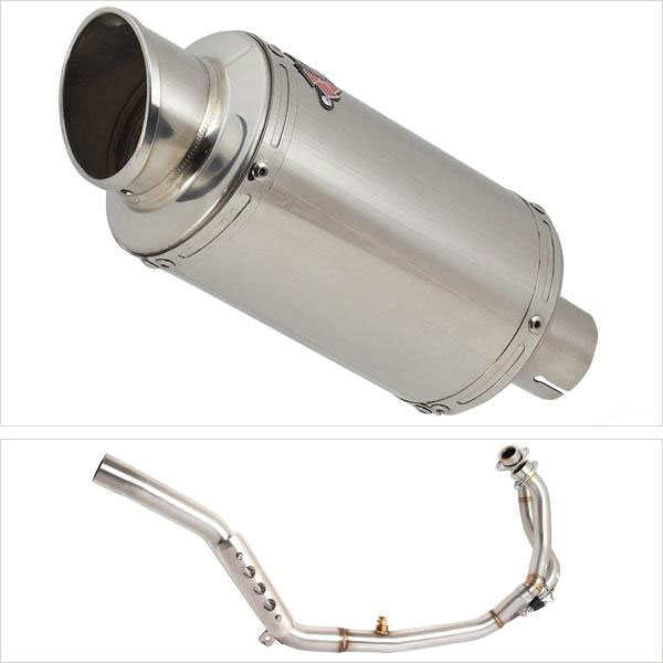 Lextek YP4 S/Steel Stubby Exhaust System 200mm for Honda CRF1000 Africa Twin (16-19)