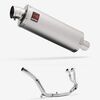 Lextek Matt Stainless Steel OP1 350mm Exhaust System for Honda CRF1000 Africa Twin (16-19)