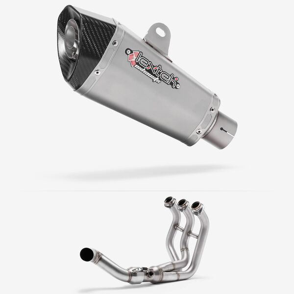 Lextek Stainless Steel XP10 Matt Exhaust System 210mm Low Level for Yamaha MT-09 Tracer (14-20)