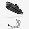 Lextek Carbon Fibre XP13C Exhaust System 210mm Low Level for Yamaha MT-09 Tracer (14-20)