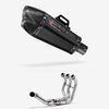 Lextek XP13C Carbon Fibre Exhaust System 210mm Low Level for Yamaha MT-09 Tracer (14-20)