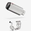 Lextek Stainless Steel CP1 Matt Carbon Tip Exhaust 150mm High Level for Yamaha MT-09 Tracer (14-20)