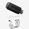 Lextek Carbon Fibre CP8C Exhaust System 150mm High Level for Yamaha MT-09 Tracer (14-20)