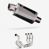 Lextek Dark Tint Stainless Steel OP15 Full Exhaust System 200mm High Level