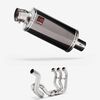 Lextek Dark Tint Stainless Steel OP16 Full Exhaust System 250mm High Level