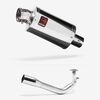 Lextek Stainless Steel OP4 Polished Exhaust System 200mm for Lexmoto Titan 125