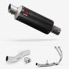 Lextek Carbon Fibre GP8C 240mm Exhaust System for Honda CB500X (16-18)