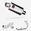 Lextek Polished Stainless Steel OP4 200mm Exhaust System for Honda CB500X (16-18)