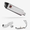 Lextek Matt Stainless Steel VP1 300mm Exhaust System for Honda CB500X (16-18)