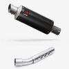 Lextek Carbon Fibre GP8C 240mm Exhaust with Link Pipe for Yamaha Tenere 700 (19-23)