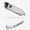 Lextek Stainless Steel VP1 Matt Exhaust 300mm with Link Pipe for Yamaha Tenere 700 (19-23)