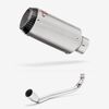 Lextek Stainless Steel CP1 Matt Carbon Tip Exhaust System 150mm for Lexmoto Riot 125