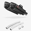 Lextek Carbon Fibre XP13C Exhaust 210mm with Link Pipes for Suzuki GSX 1300 R Hayabusa (99-07)