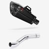 Lextek Carbon Fibre XP8C 210mm Exhaust with Link Pipe for Kawasaki Z800 (13-16)