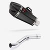 Lextek Carbon Fibre XP13C 210mm Exhaust with Link Pipe for Kawasaki Z800 (13-16)