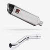 Lextek Matt Stainless Steel VP1 300mm Exhaust with Link Pipe for Kawasaki Z800 (13-16)
