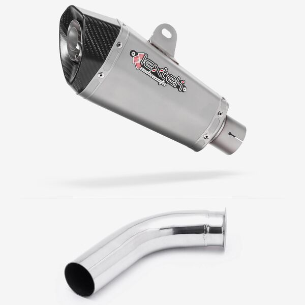 Lextek Stainless Steel XP10 Matt Exhaust 210mm with Link Pipe