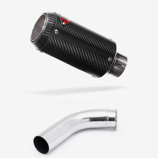 Lextek Carbon Fibre CP8C Exhaust 150mm with Link Pipe