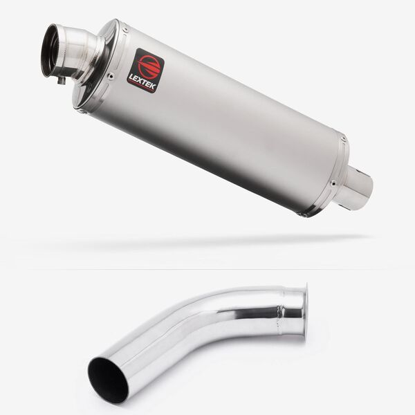 Lextek Stainless Steel OP1 Matt Exhaust 350mm with Link Pipe