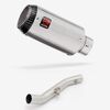 Lextek Matt Stainless Steel CP1 150mm Exhaust with High Level Link Pipe for Yamaha YZF R6 (17-22)