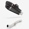 Lextek Carbon Fibre XP13C 210mm Exhaust with High Level Link Pipe for Yamaha YZF R6 (17-22)