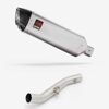 Lextek Matt Stainless Steel VP1 300mm Exhaust with High Level Link Pipe for Yamaha YZF R6 (17-22)