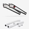 Lextek Polished Stainless Steel MP4 300mm Exhaust with Link Pipes for Kawasaki ZZR1400 (08-11)