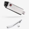 Lextek Brushed Stainless Steel RP2 300mm Exhaust with Link Pipe for Suzuki GSF 600 Bandit (95-06)