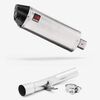 Lextek Brushed Stainless Steel RP2 300mm Exhaust with Link Pipe