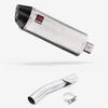 Lextek Stainless Steel RP2 Gloss Oval Exhaust 300mm with Link Pipe for Yamaha FZS 600 Fazer (97-03)