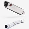 Lextek Brushed Stainless Steel RP2 300mm Exhaust with Link Pipe for Kawasaki Z750 (07-12)