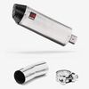 Lextek Brushed Stainless Steel RP2 300mm Exhaust with Link Pipe for Suzuki GSXR 1000 (12-22)