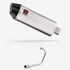 Lextek Brushed Stainless Steel RP2 300mm Exhaust System for Lexmoto Valiant 125