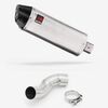 Lextek Brushed Stainless Steel RP2 300mm Exhaust with Link Pipe for Kawasaki Z900 (17-19)