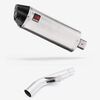 Lextek Brushed Stainless Steel RP2 300mm Exhaust with Link Pipe for Kawasaki Versys 1000 (15-18)