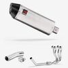 Lextek Stainless Steel RP2 Gloss Oval Exhaust System 300mm for Suzuki GSXR 600/750 (11>)