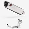 Lextek Brushed Stainless Steel RP2 300mm Exhaust System for Suzuki GSXR 1000 (17-24)
