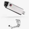 Lextek Brushed Stainless Steel RP2 300mm Exhaust System for Suzuki GSXR 600/750 (06-10)