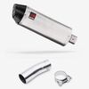 Lextek Brushed Stainless Steel RP2 300mm Exhaust with Link Pipe
