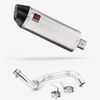 Lextek Brushed Stainless Steel RP2 300mm Exhaust System for BMW G310 R / GS (16-24)