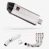 Lextek Brushed Stainless Steel RP2 300mm Exhaust with Link Pipe for Yamaha FZ1 (06-15)