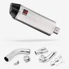 Lextek Brushed Stainless Steel RP2 300mm Exhaust with Link Pipe for Honda CB1000R (08-17)
