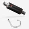 Lextek Carbon Fibre GP8C GP Stubby Exhaust System 240mm for Lexmoto LXR 125
