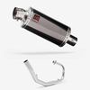 Lextek Smoked Stainless Steel OP16 250mm Exhaust System for Lexmoto LXR 125