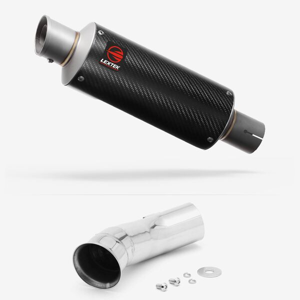 Lextek Carbon Fibre GP8C 240mm Exhaust with Link Pipe for KTM 790 Duke (18-21)