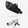 Lextek Carbon Fibre XP8C 210mm Exhaust with Low Level Link Pipe for Ducati Scrambler 1100 (18-20)